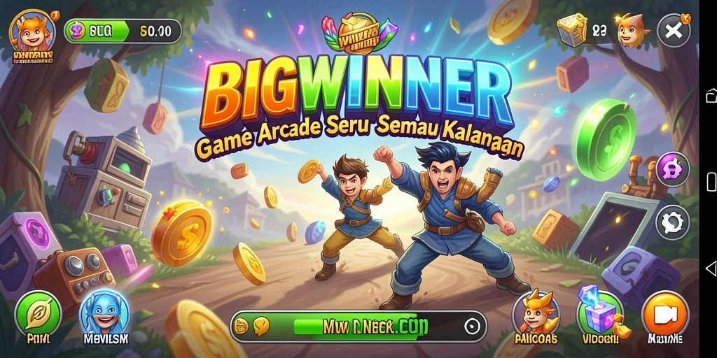 Tampilan gameplay seru dari BIGWINNER dengan berbagai tantangan menarik.