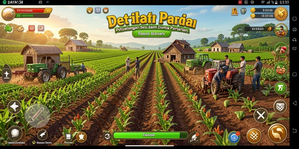 Tampilan gameplay DAYA138 yang menampilkan keindahan pertanian.
