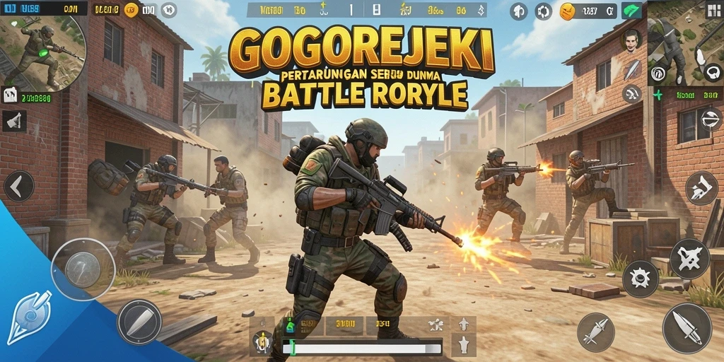 Gameplay seru GOGOREJEKI dalam aksi Battle Royale.