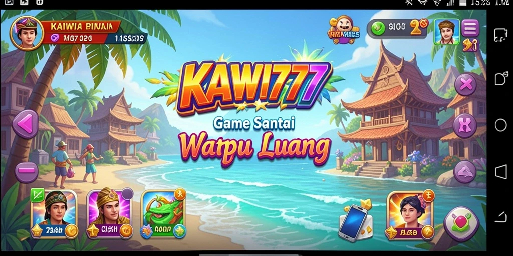 Tampilan utama KAWI777 dengan gameplay yang seru dan menghibur.