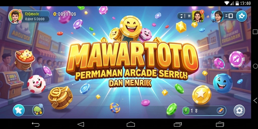 Screenshot utama MAWARTOTO menampilkan gameplay arcade yang seru dengan grafis menarik.