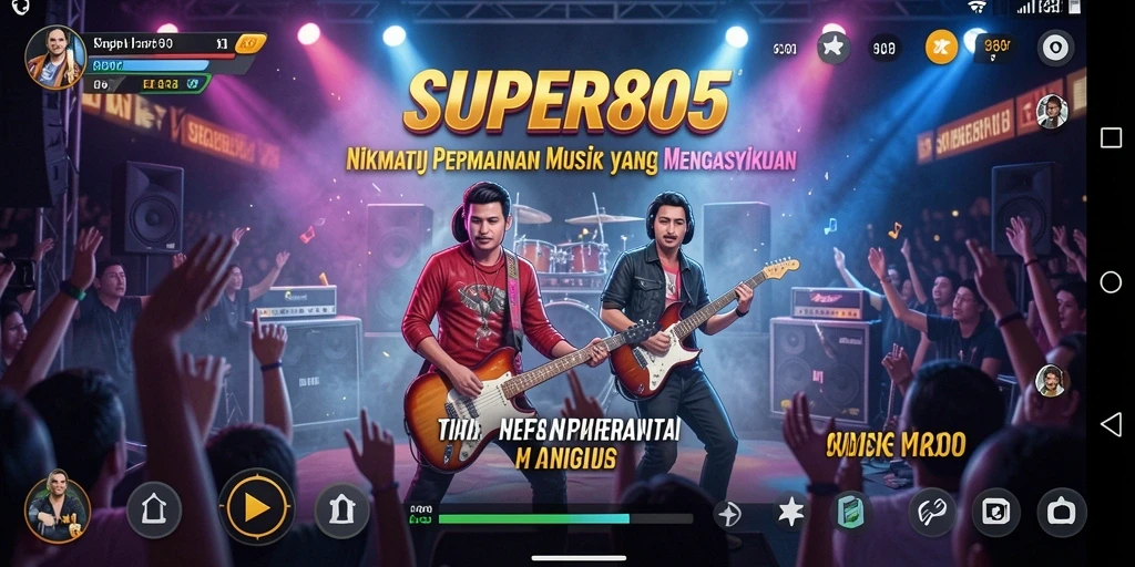 Tampilan gamplay yang menarik dan penuh warna di SUPER805.